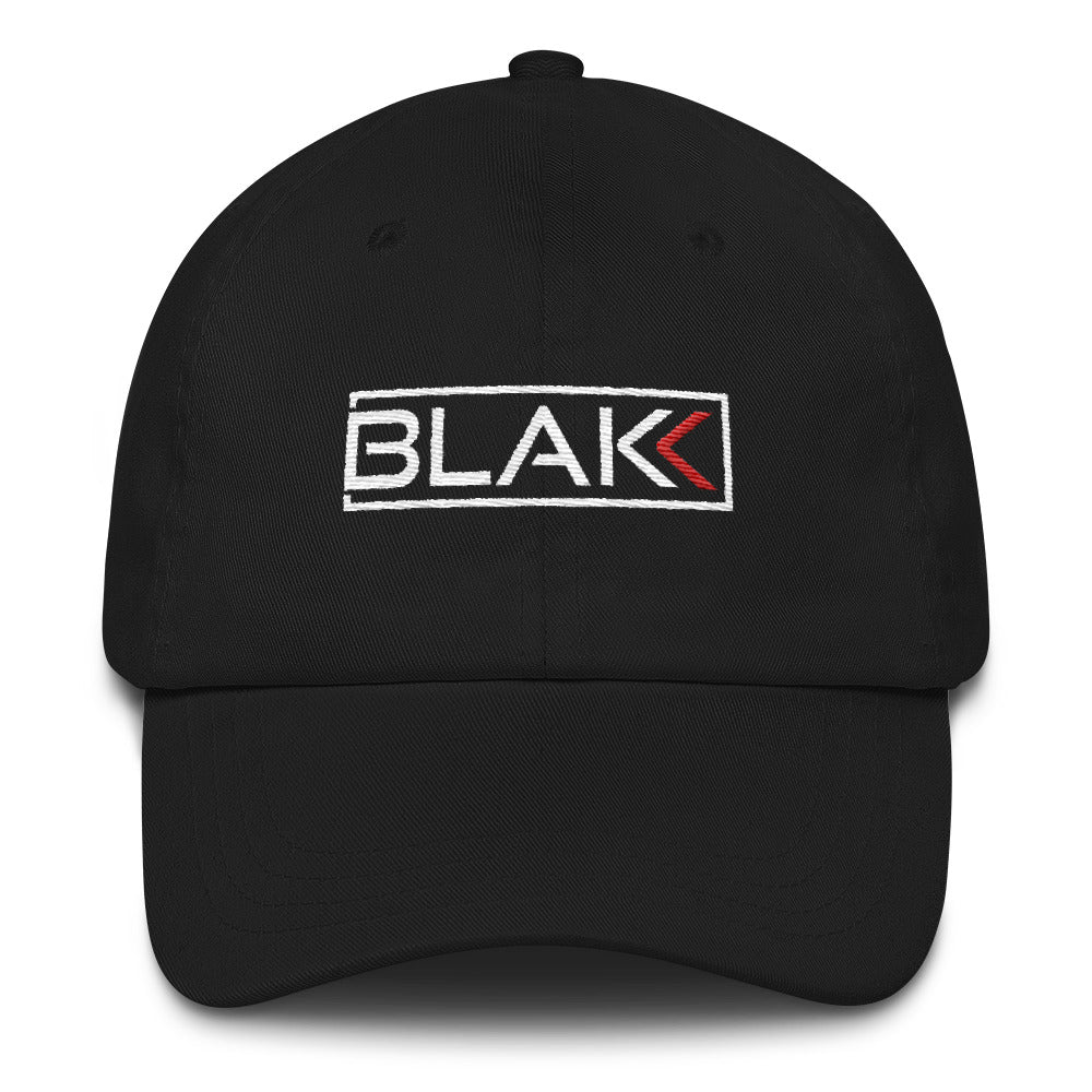 Blakk Apparel OG Logo Unisex dad hat featuring a bold design and comfortable fit, empowering you to conquer your goals with confidence.