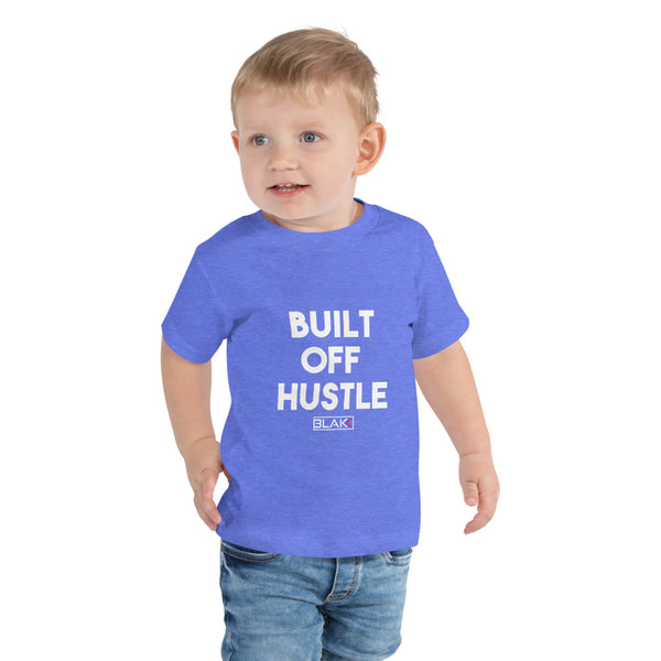 Blakk Apparel baby’s soft cotton t-shirt with Built off hustle logo on chest mommy/daddy and me clothing