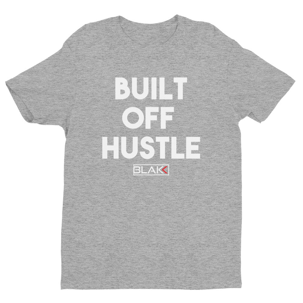 Built Off Hustle - Heather Grey/White T-shirt