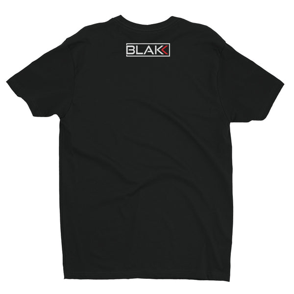 Blakk Apparel OG Blakk Logo men’s tshirt featuring a bold multi Blakk design and comfortable fit, empowering you to conquer your goals with confidence.