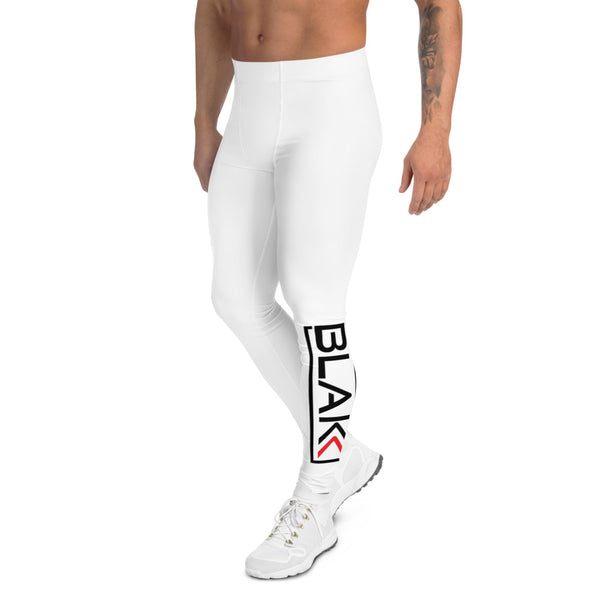 Men’s Blakk Apparel compression pants featuring 'Blakk' in stylish black lettering, embodying the brand's ethos of hard work, determination, and success.